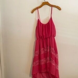 CHARMING CHARLIE PINK DRESS SIZE LARGE
